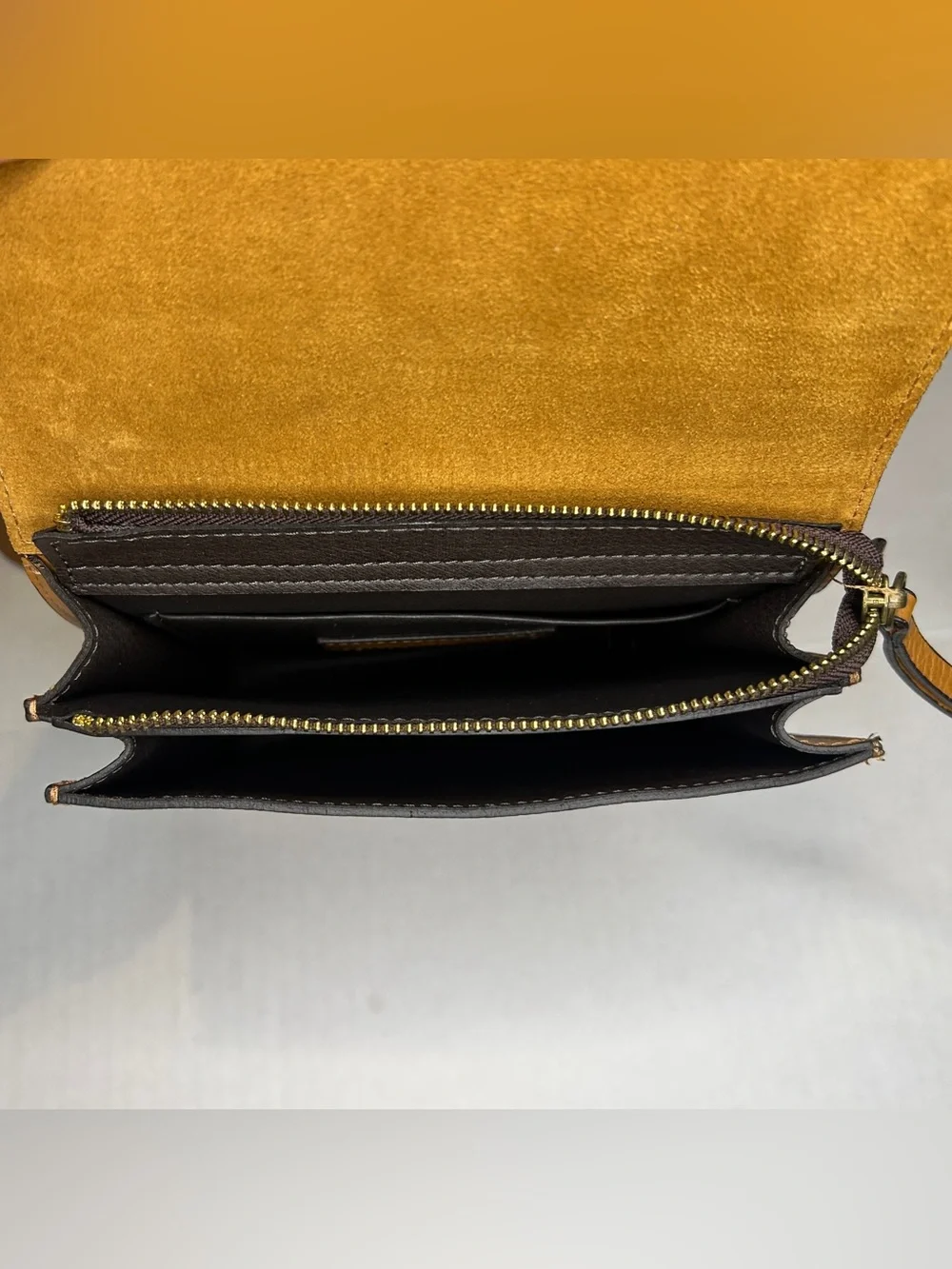 Sundance Tan Leather Crossbody Bag with Ring Handle
